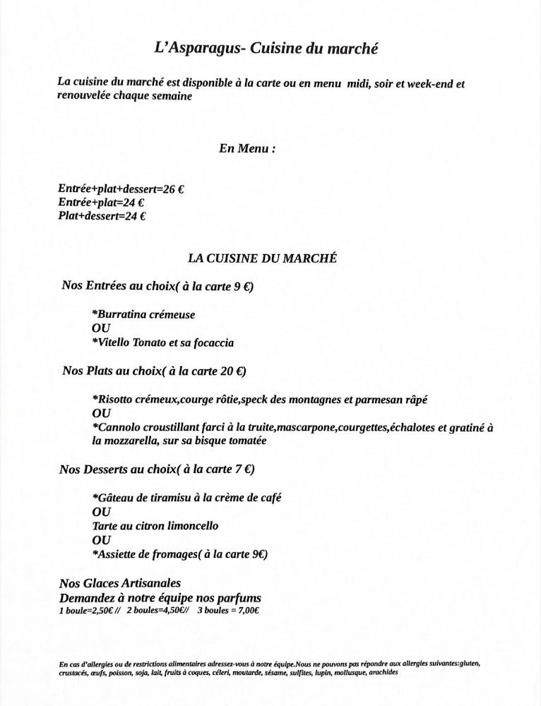 L'Asparagus - Menu Image 3